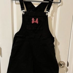 Black denim Minnie Mouse Overall Dress